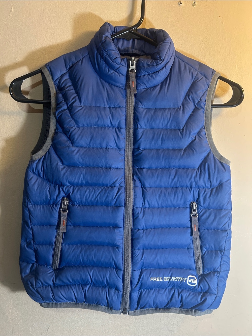 Free Country Puffer Vest Youth Kids XS 5/6 winter lightweight skiing snow